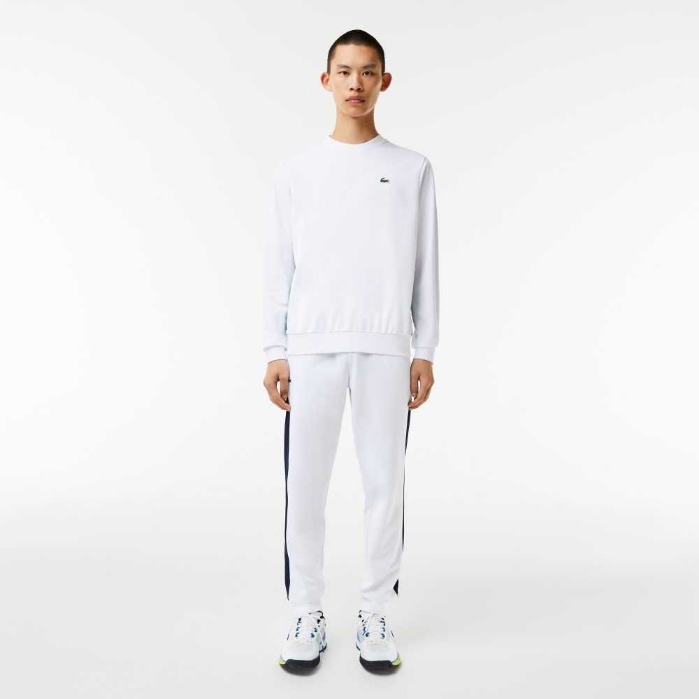 Lacoste SPORT Printed Tennis Sweatshirt White | XJK-260915