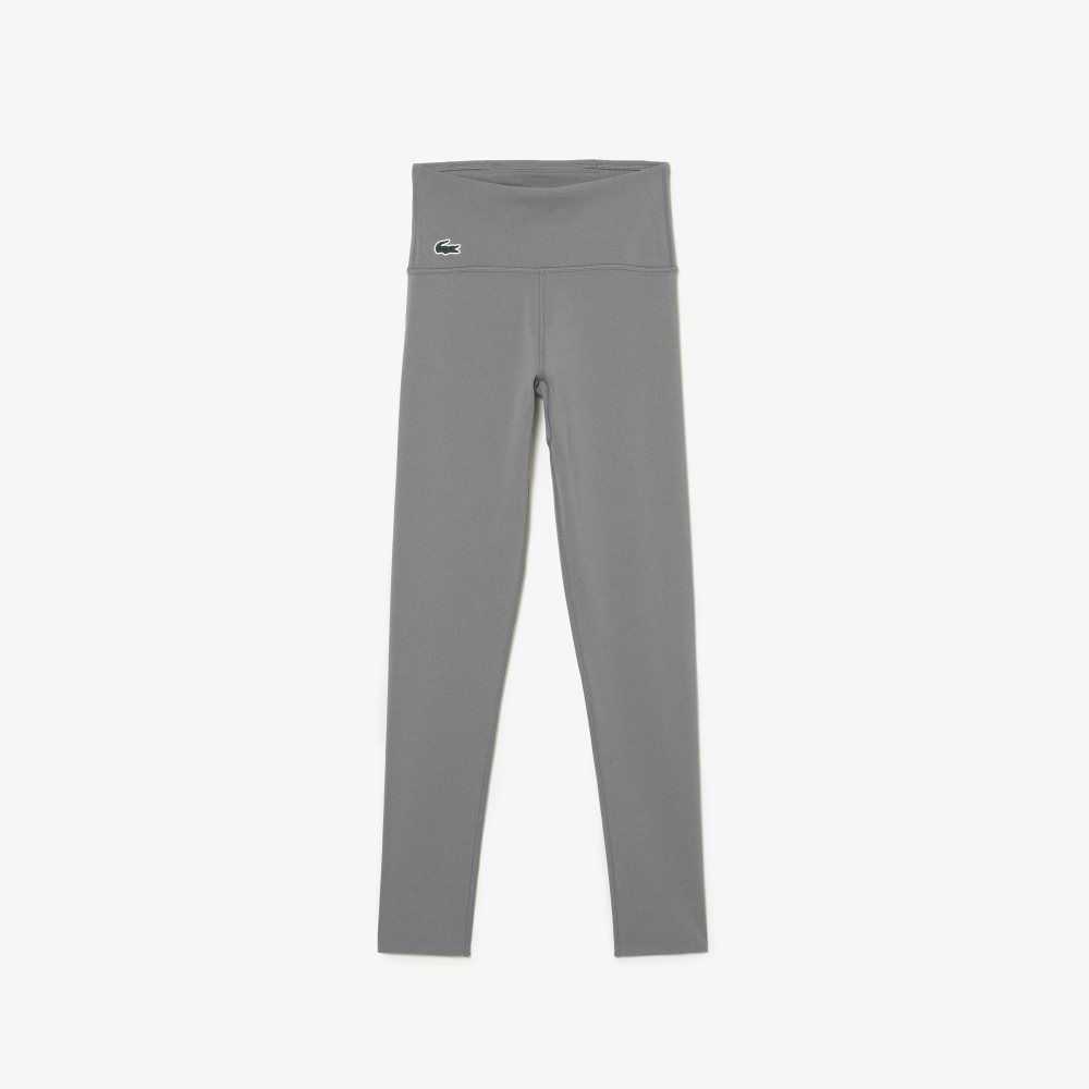 Lacoste SPORT Recycled Polyester Sculpting Leggings Grey Chine | NUW-017864