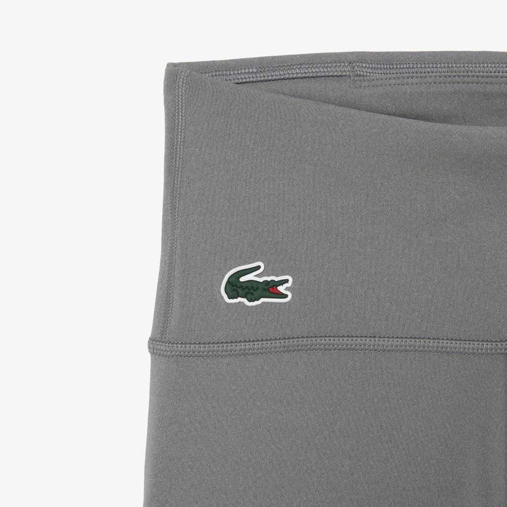 Lacoste SPORT Recycled Polyester Sculpting Leggings Grey Chine | NUW-017864