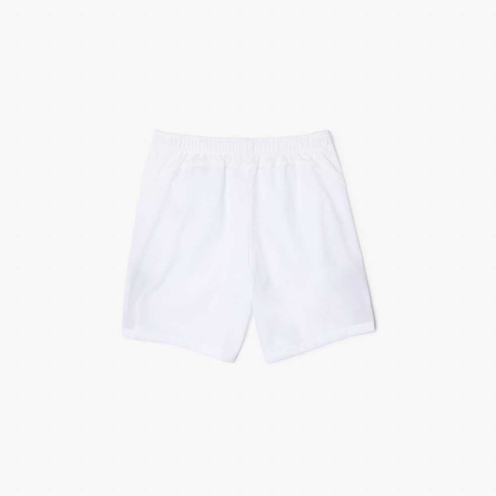 Lacoste SPORT Regular Fit Seamless Tennis Shorts White / Navy Blue | TXI-746908