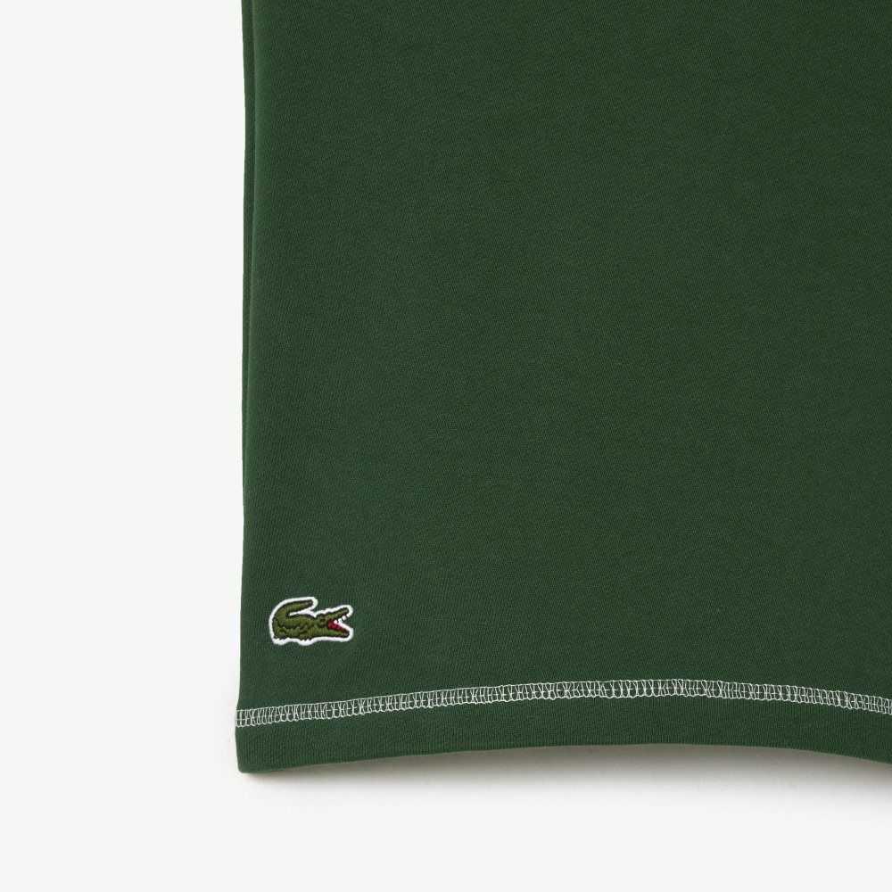 Lacoste SPORT Roland Garros Edition Flannel Shorts Green | NVZ-591286