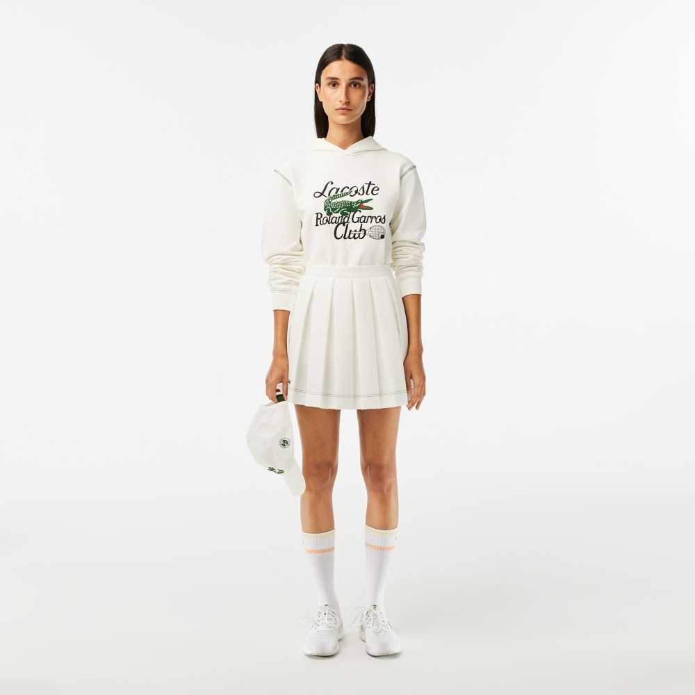 Lacoste SPORT Roland Garros Edition Hoodie White | CYE-567982