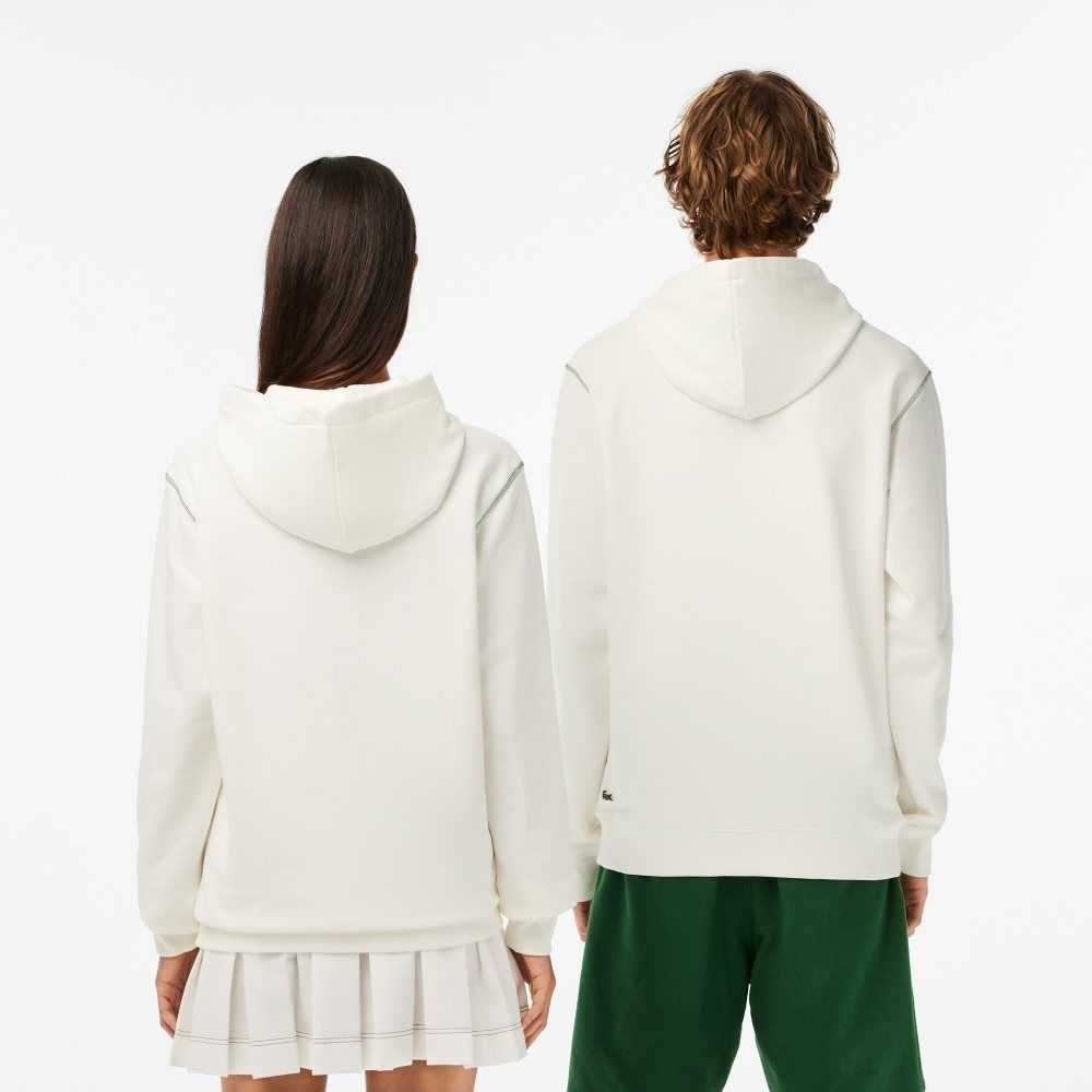 Lacoste SPORT Roland Garros Edition Hoodie White | CYE-567982