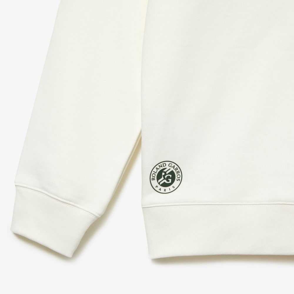 Lacoste SPORT Roland Garros Edition Hoodie White | CYE-567982