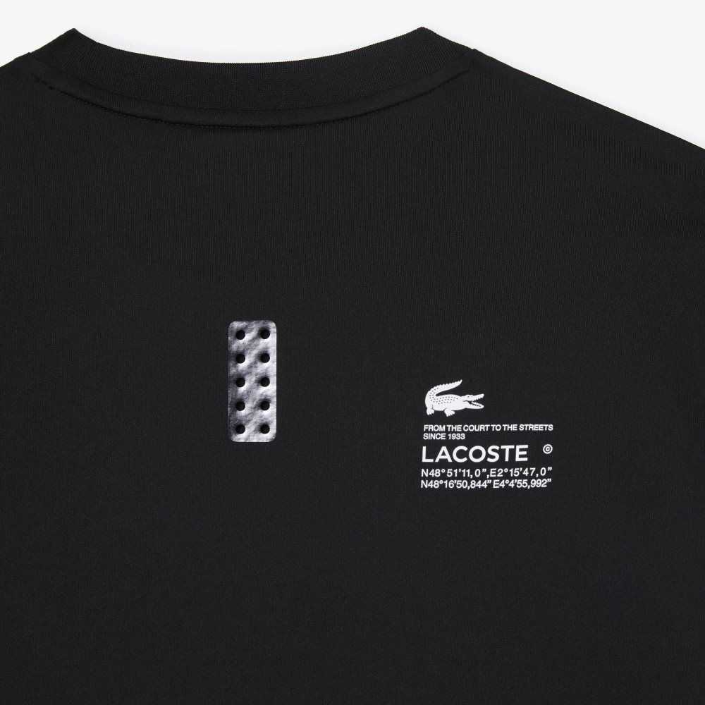 Lacoste SPORT Slim Fit Stretch Jersey T-Shirt Black | JCH-960547