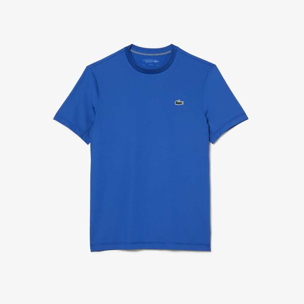 Lacoste SPORT Slim Fit Stretch Jersey T-Shirt Blue | TQM-310742