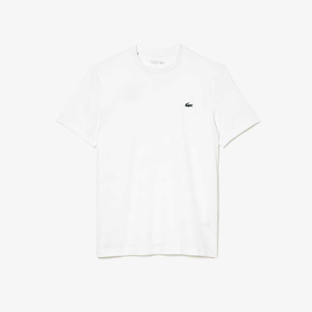 Lacoste SPORT Slim Fit Stretch Jersey T-Shirt White | VRW-821475