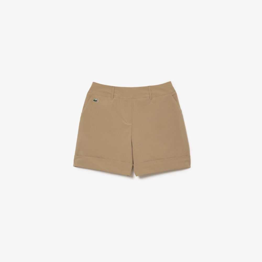 Lacoste SPORT Stretch Golf Bermuda Shorts Beige | GFA-031785