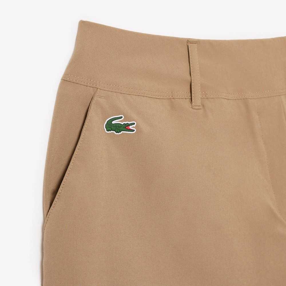 Lacoste SPORT Stretch Golf Bermuda Shorts Beige | GFA-031785