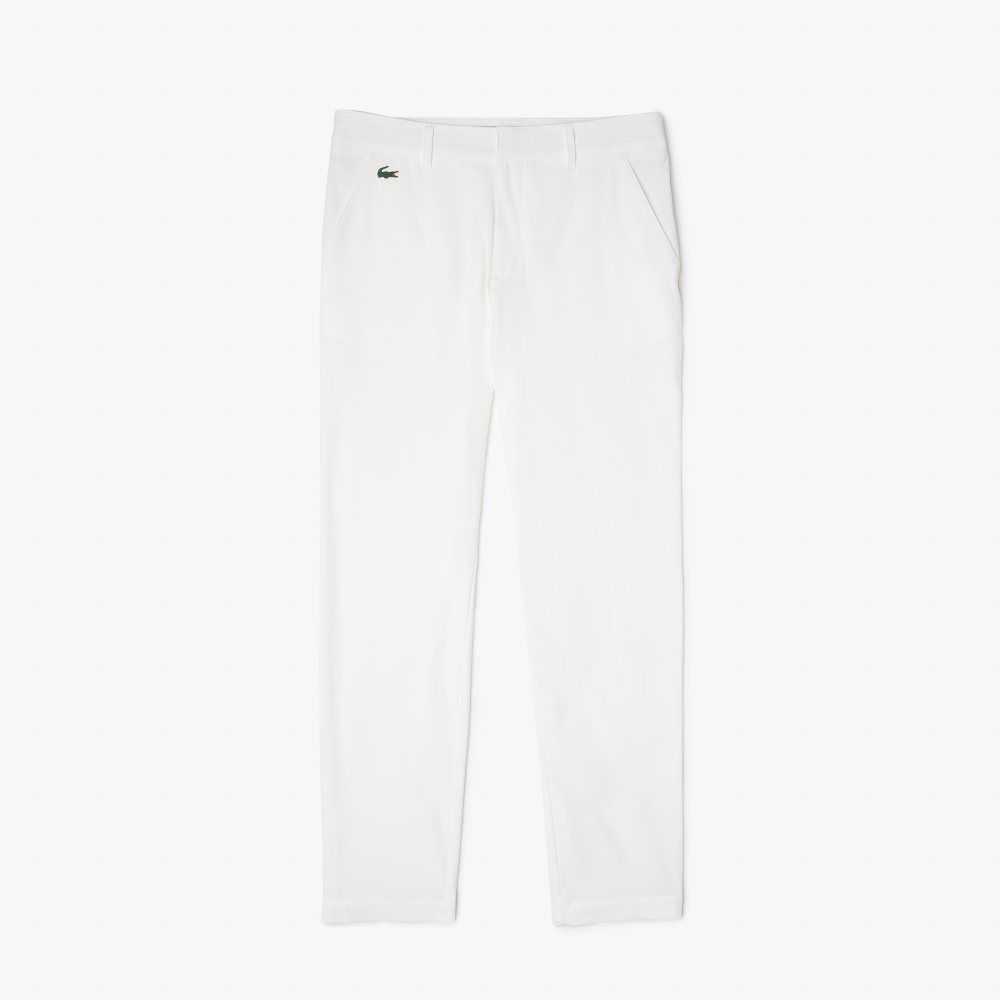 Lacoste SPORT Stretch Golf Chinos White | NOC-359061