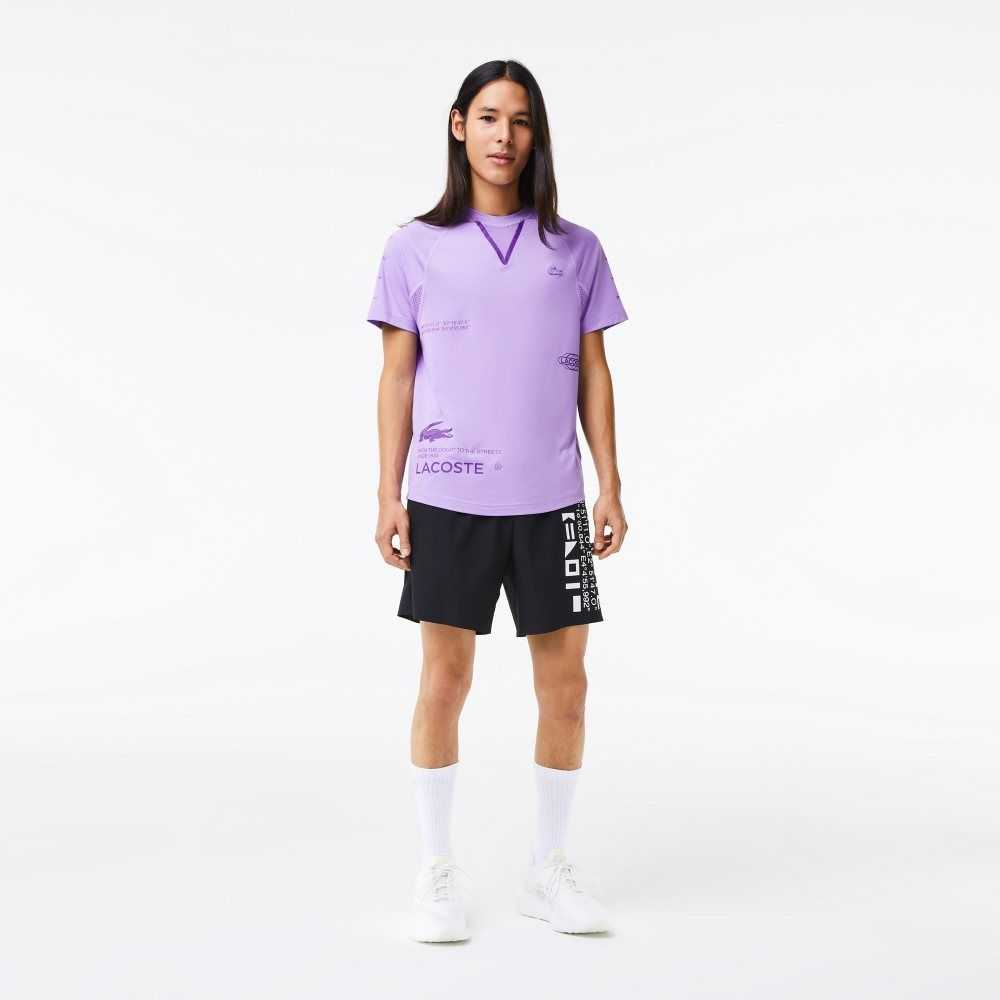 Lacoste SPORT Stretch Jersey T-Shirt Purple | TUB-805932