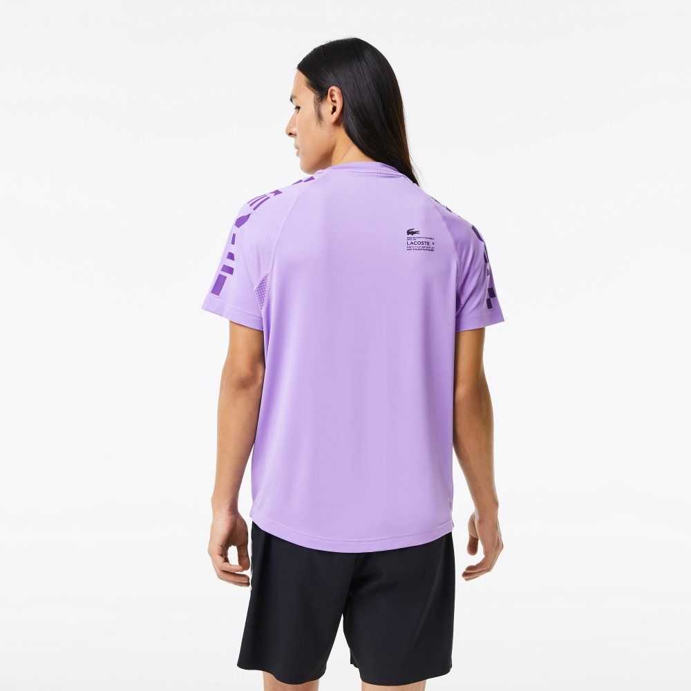 Lacoste SPORT Stretch Jersey T-Shirt Purple | TUB-805932