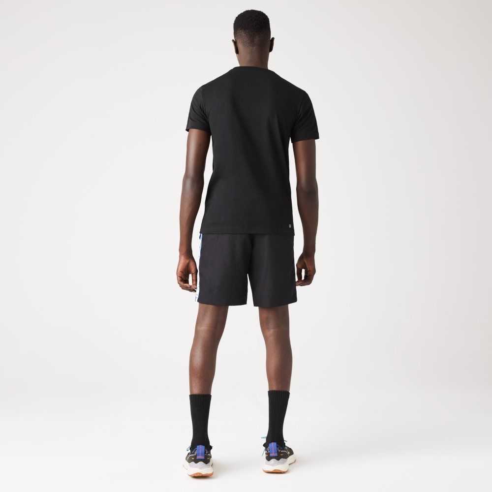 Lacoste SPORT Taffeta Tennis Shorts Black | QHY-307915