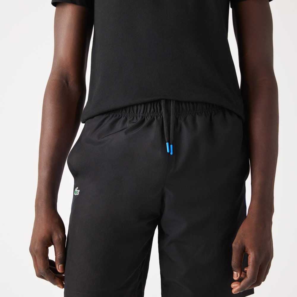 Lacoste SPORT Taffeta Tennis Shorts Black | QHY-307915