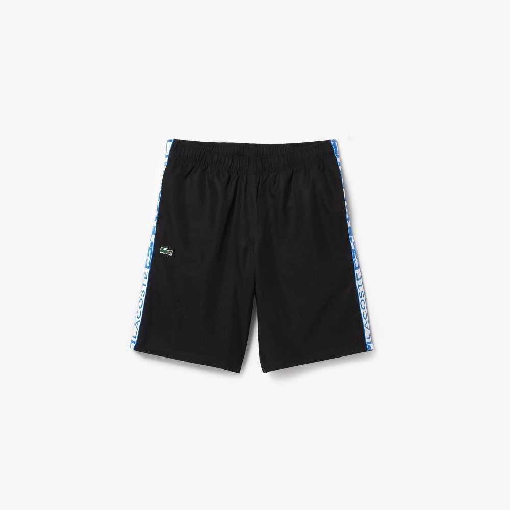 Lacoste SPORT Taffeta Tennis Shorts Black | QHY-307915