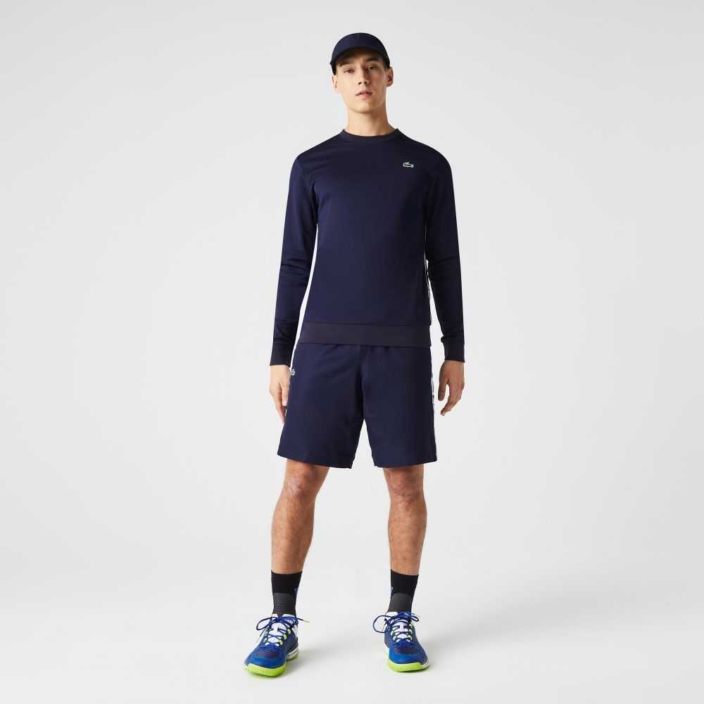 Lacoste SPORT Taffeta Tennis Shorts Navy Blue | BKL-234719