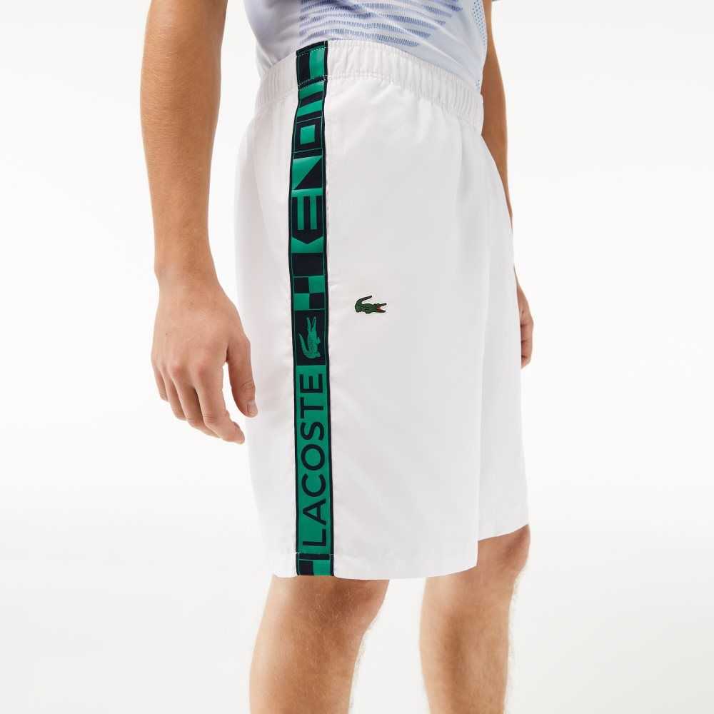 Lacoste SPORT Taffeta Tennis Shorts White | HSU-650497