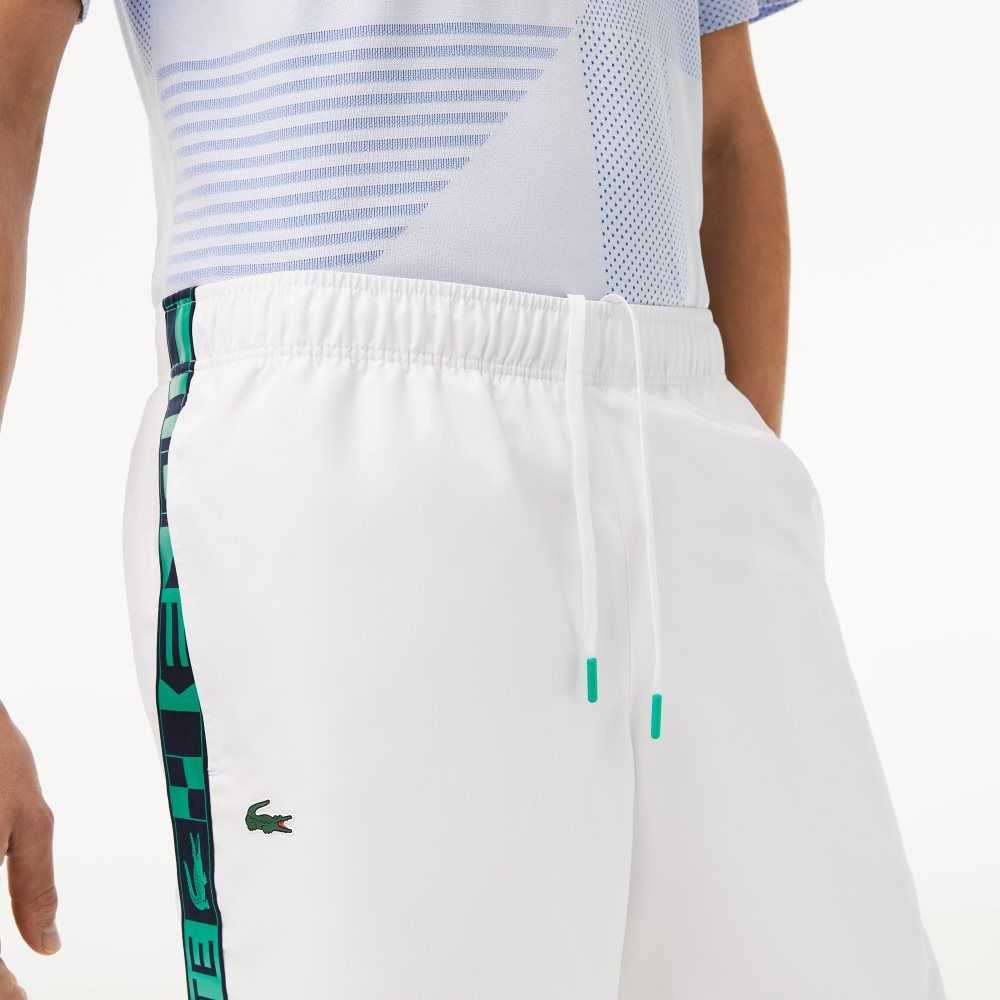 Lacoste SPORT Taffeta Tennis Shorts White | HSU-650497