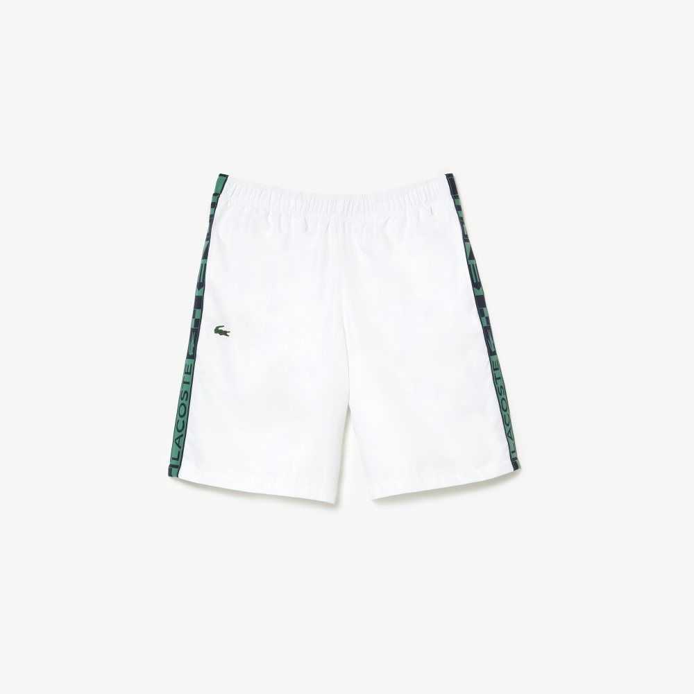 Lacoste SPORT Taffeta Tennis Shorts White | HSU-650497