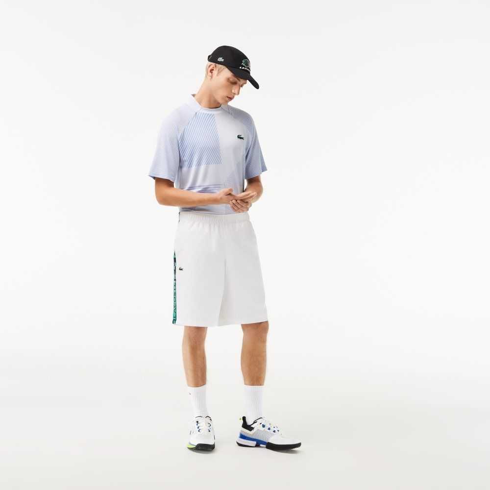 Lacoste SPORT Taffeta Tennis Shorts White | HSU-650497