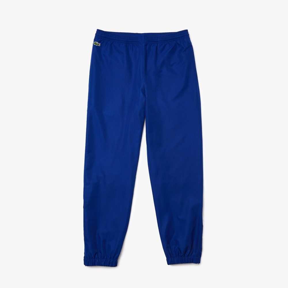 Lacoste SPORT Tennis Diamond Weave Taffeta Trackpants Blue | MSY-864720