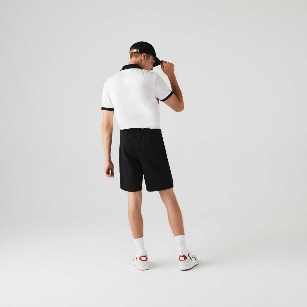 Lacoste SPORT Tennis Fleece Shorts Black | OBY-547639