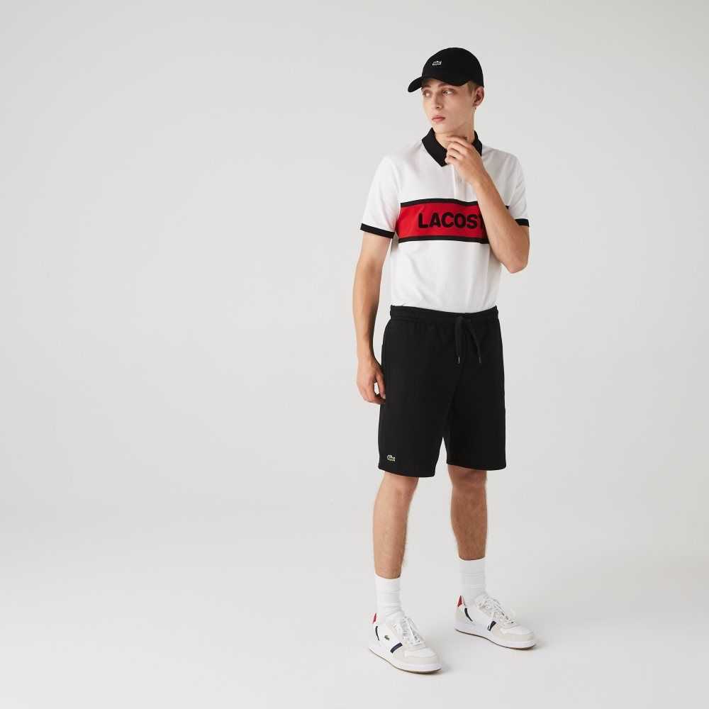 Lacoste SPORT Tennis Fleece Shorts Black | OBY-547639