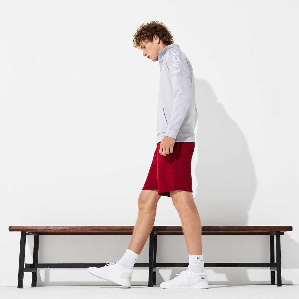 Lacoste SPORT Tennis Fleece Shorts Bordeaux | YVQ-217835