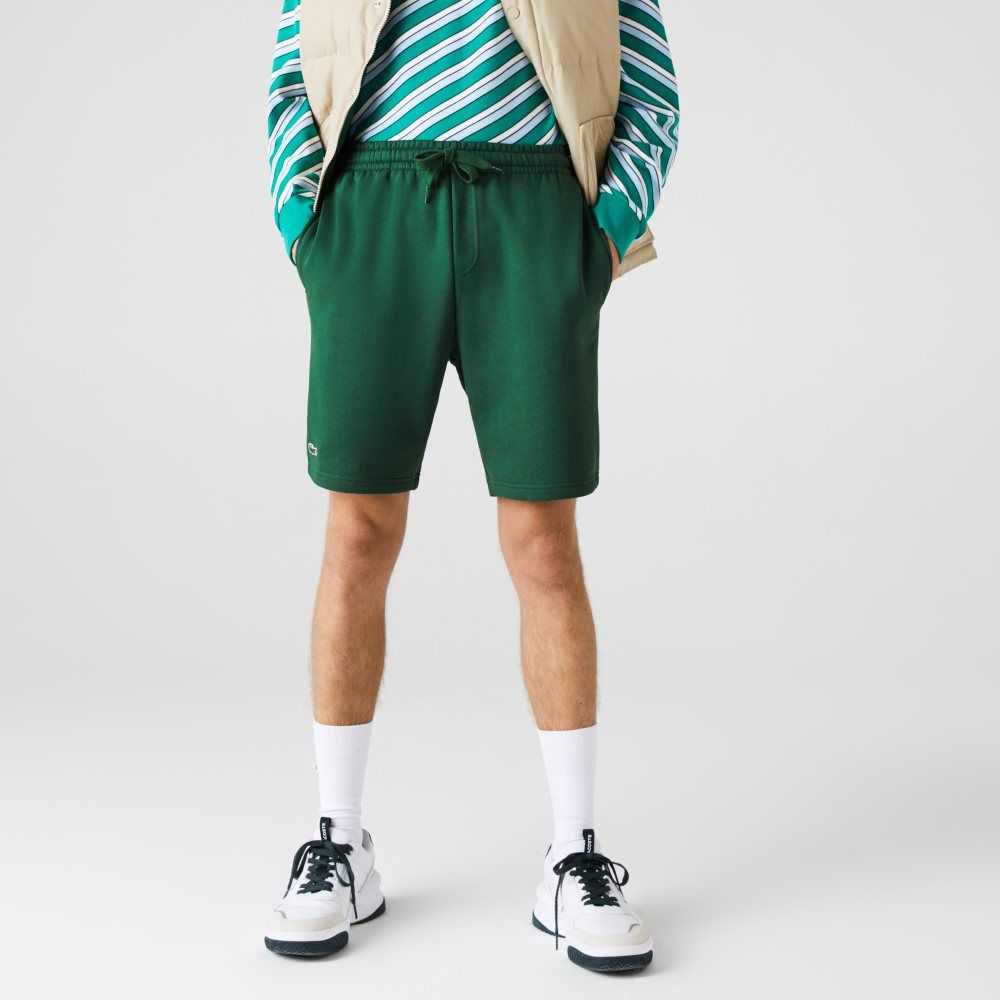 Lacoste SPORT Tennis Fleece Shorts Green | IWK-792603