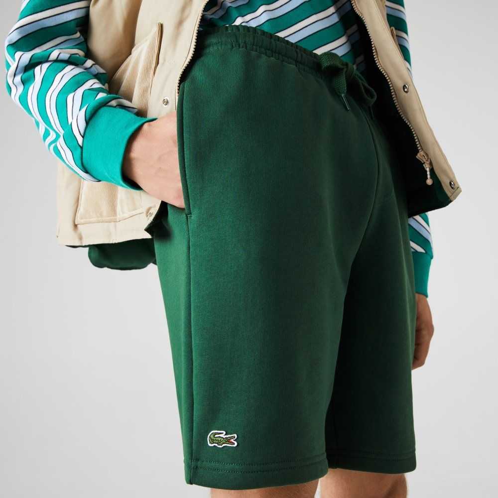 Lacoste SPORT Tennis Fleece Shorts Green | IWK-792603