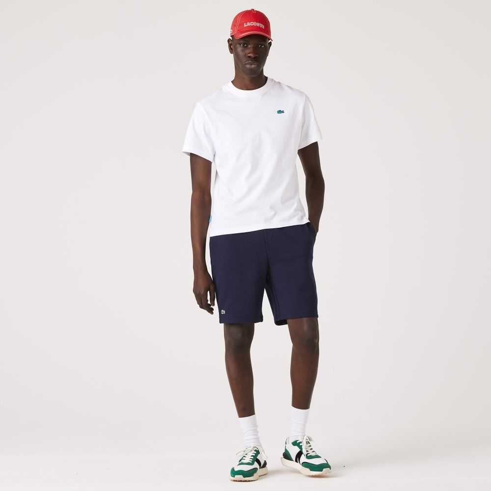 Lacoste SPORT Tennis Fleece Shorts Navy Blue | BFQ-149680