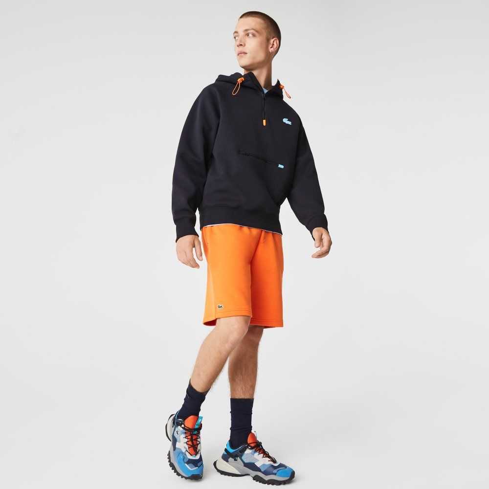 Lacoste SPORT Tennis Fleece Shorts Orange | OVX-270869