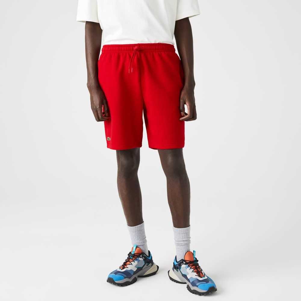 Lacoste SPORT Tennis Fleece Shorts Red | XTV-524138