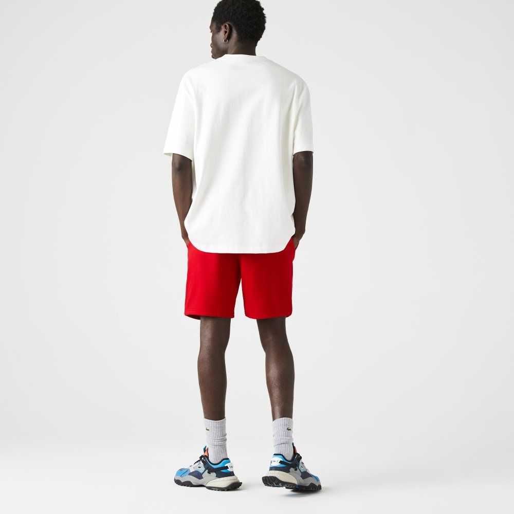 Lacoste SPORT Tennis Fleece Shorts Red | XTV-524138