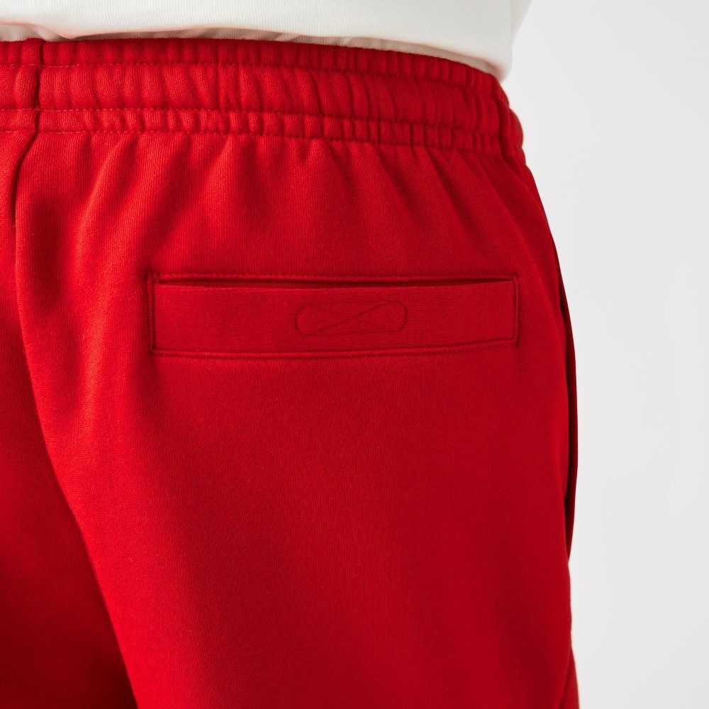 Lacoste SPORT Tennis Fleece Shorts Red | XTV-524138