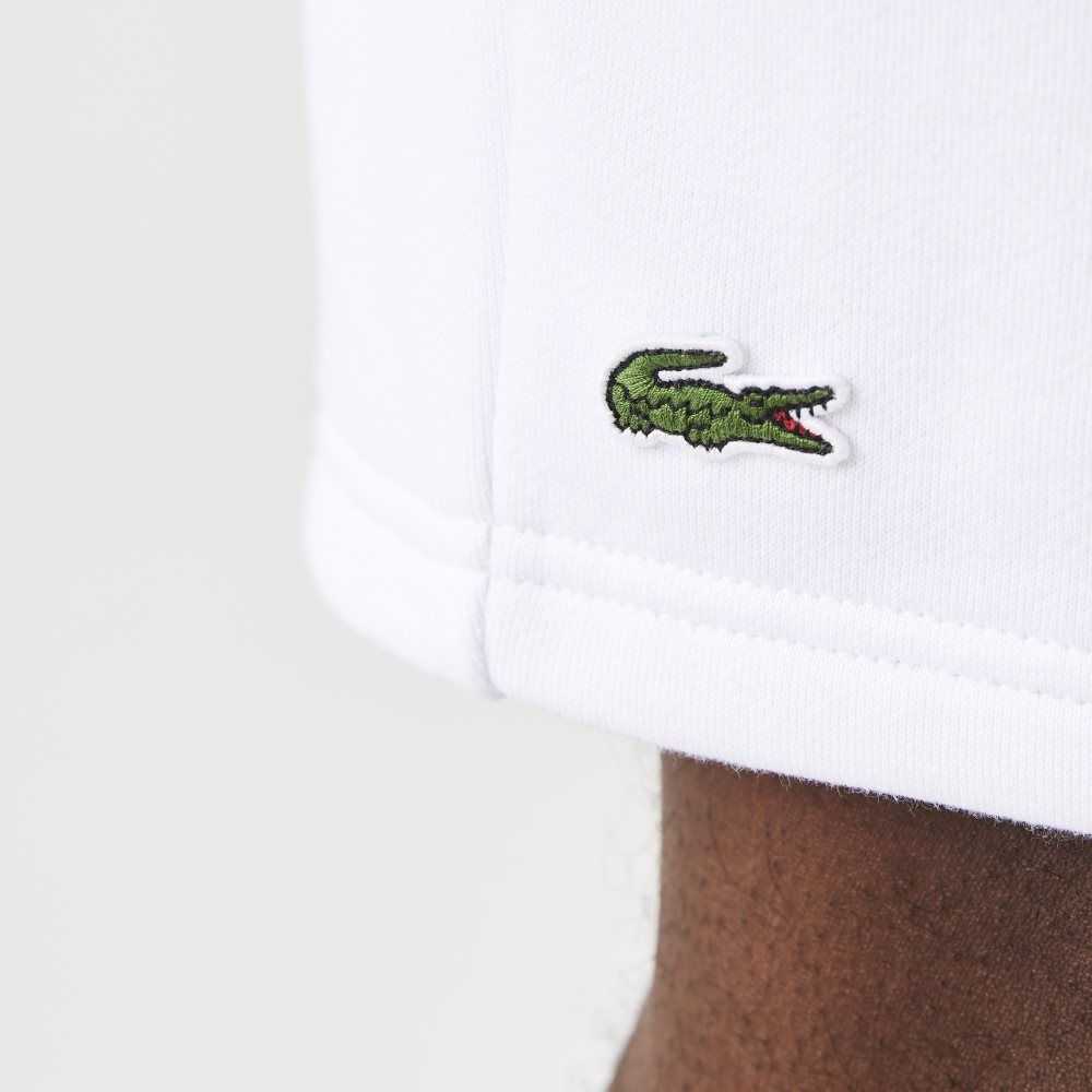 Lacoste SPORT Tennis Fleece Shorts White | GLN-053986