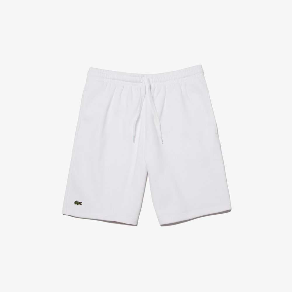 Lacoste SPORT Tennis Fleece Shorts White | GLN-053986