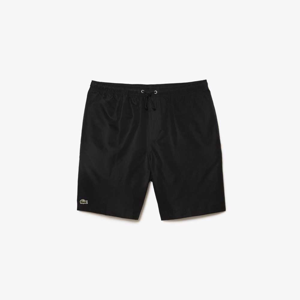 Lacoste SPORT Tennis Solid Diamond Weave Shorts Black | NME-350264