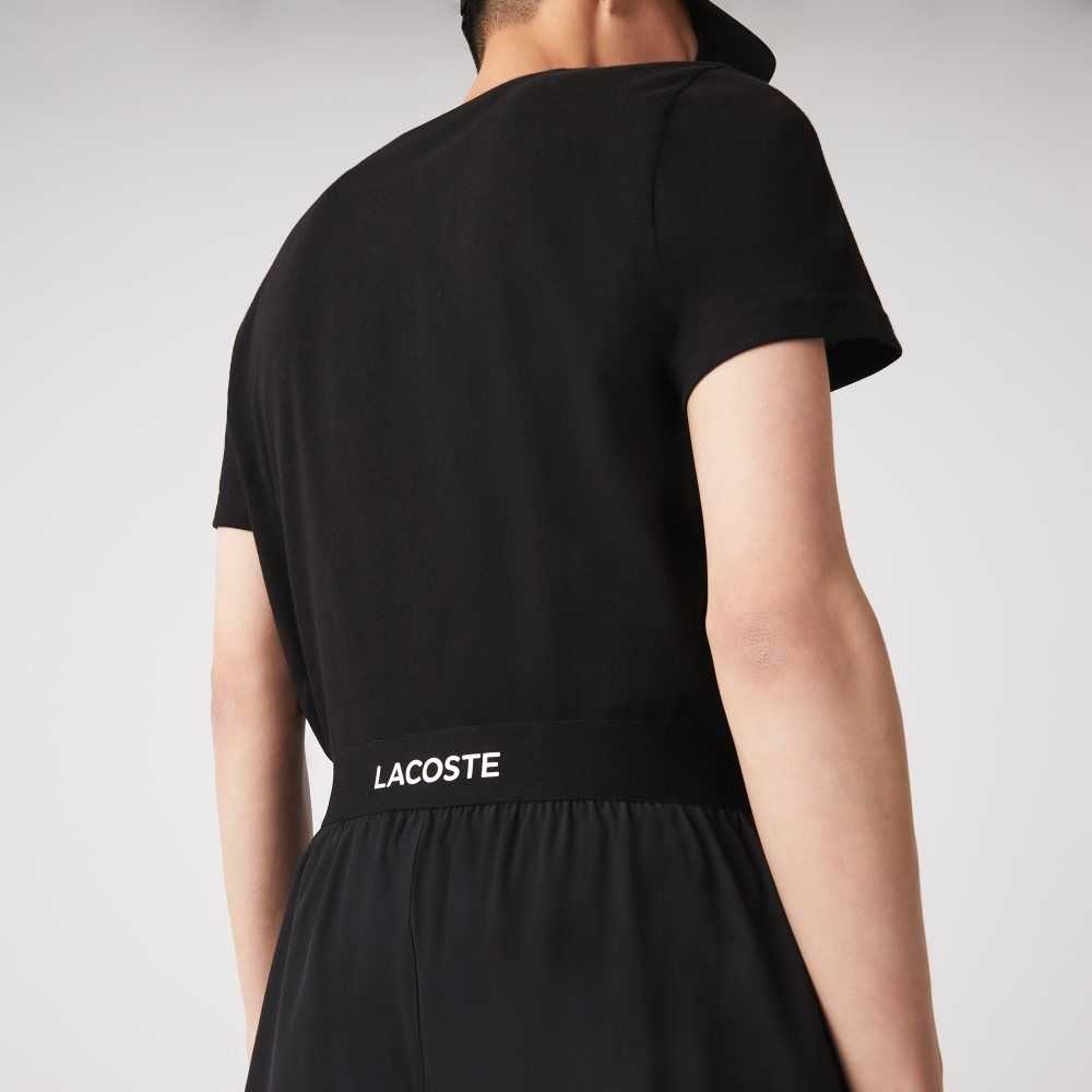 Lacoste SPORT Ultra-Light Shorts Black / White | SXI-268045