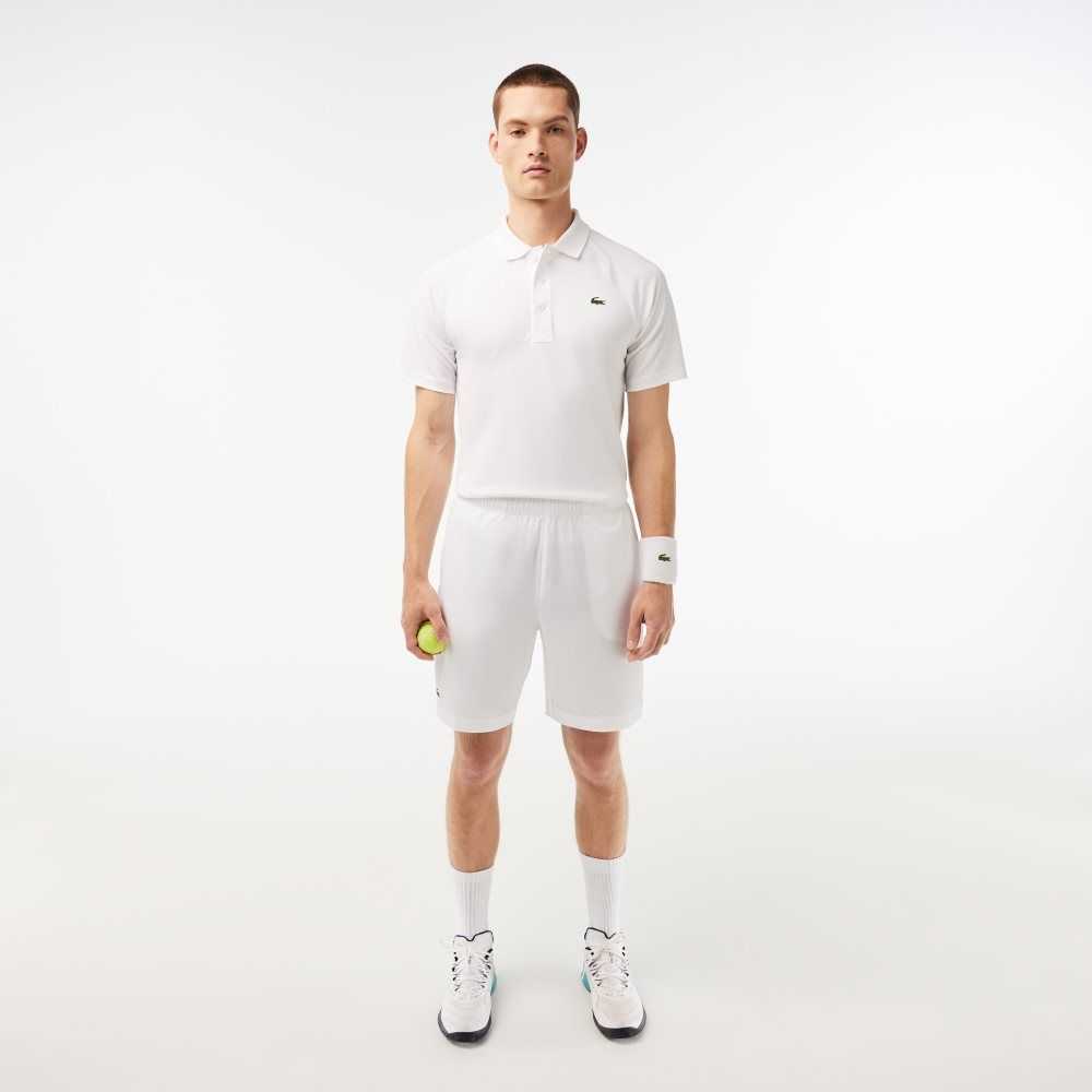 Lacoste SPORT Ultra-Light Shorts White / Navy Blue | BCG-482391