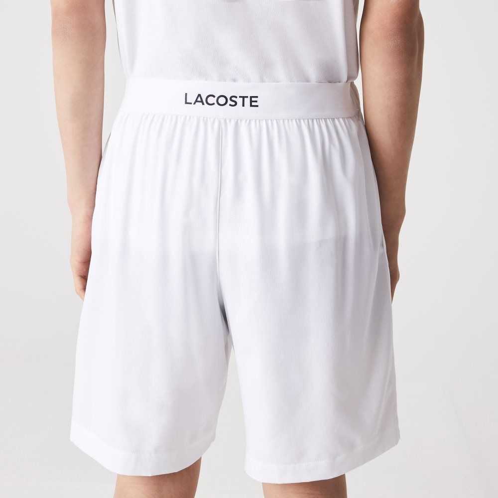 Lacoste SPORT Ultra-Light Shorts White / Navy Blue | BCG-482391