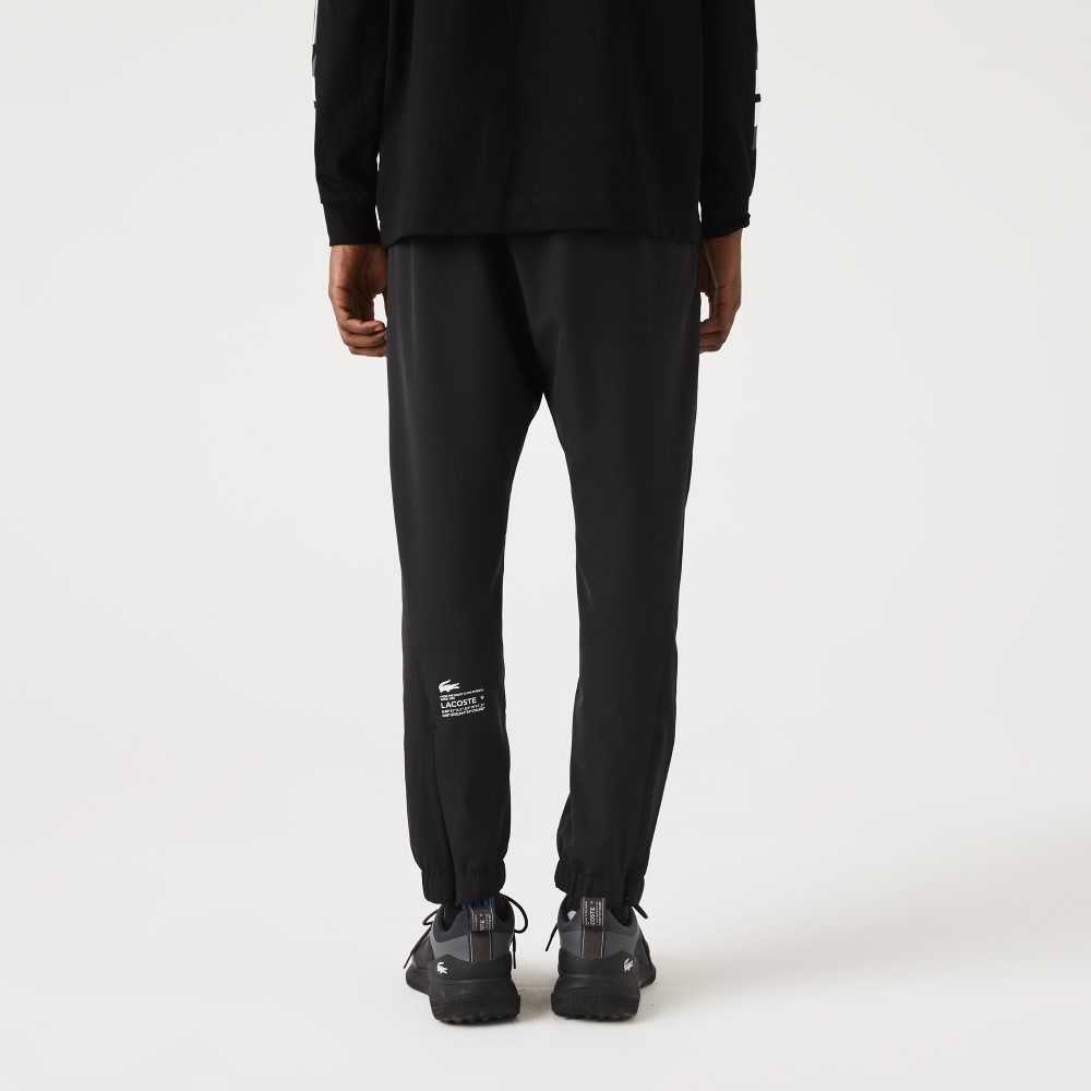 Lacoste SPORT Zippered Bottom Pants Black | ZET-927415