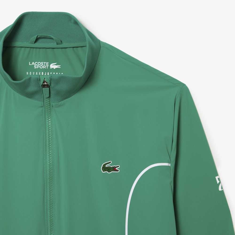 Lacoste SPORT x Novak Djokovic Ceremony Jacket Green / White | FJK-560283