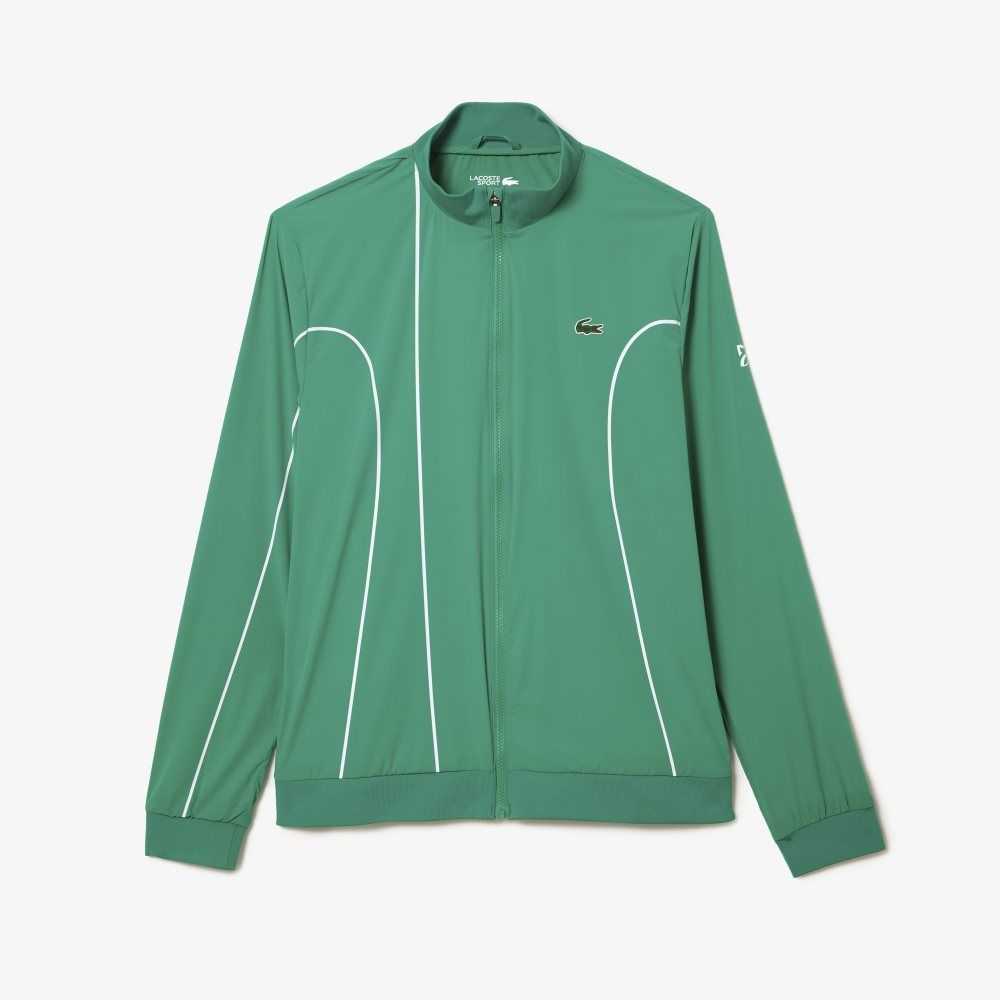 Lacoste SPORT x Novak Djokovic Ceremony Jacket Green / White | FJK-560283