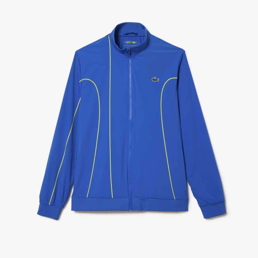 Lacoste SPORT x Novak Djokovic Ceremony Jacket Blue / Yellow | OAR-539482