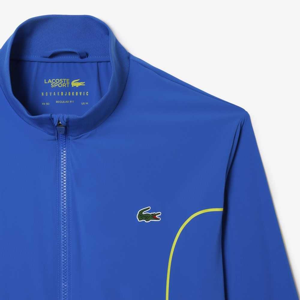 Lacoste SPORT x Novak Djokovic Ceremony Jacket Blue / Yellow | OAR-539482