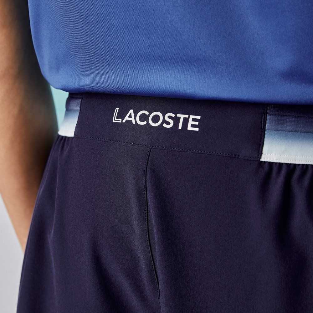 Lacoste SPORT x Novak Djokovic Light Stretch Shorts Blue | HNR-769308