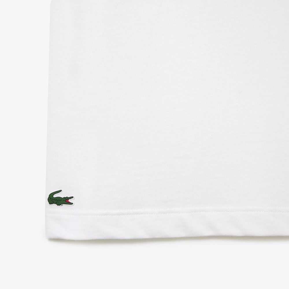 Lacoste SPORT x Novak Djokovic Printed T-Shirt White | ZWC-258769