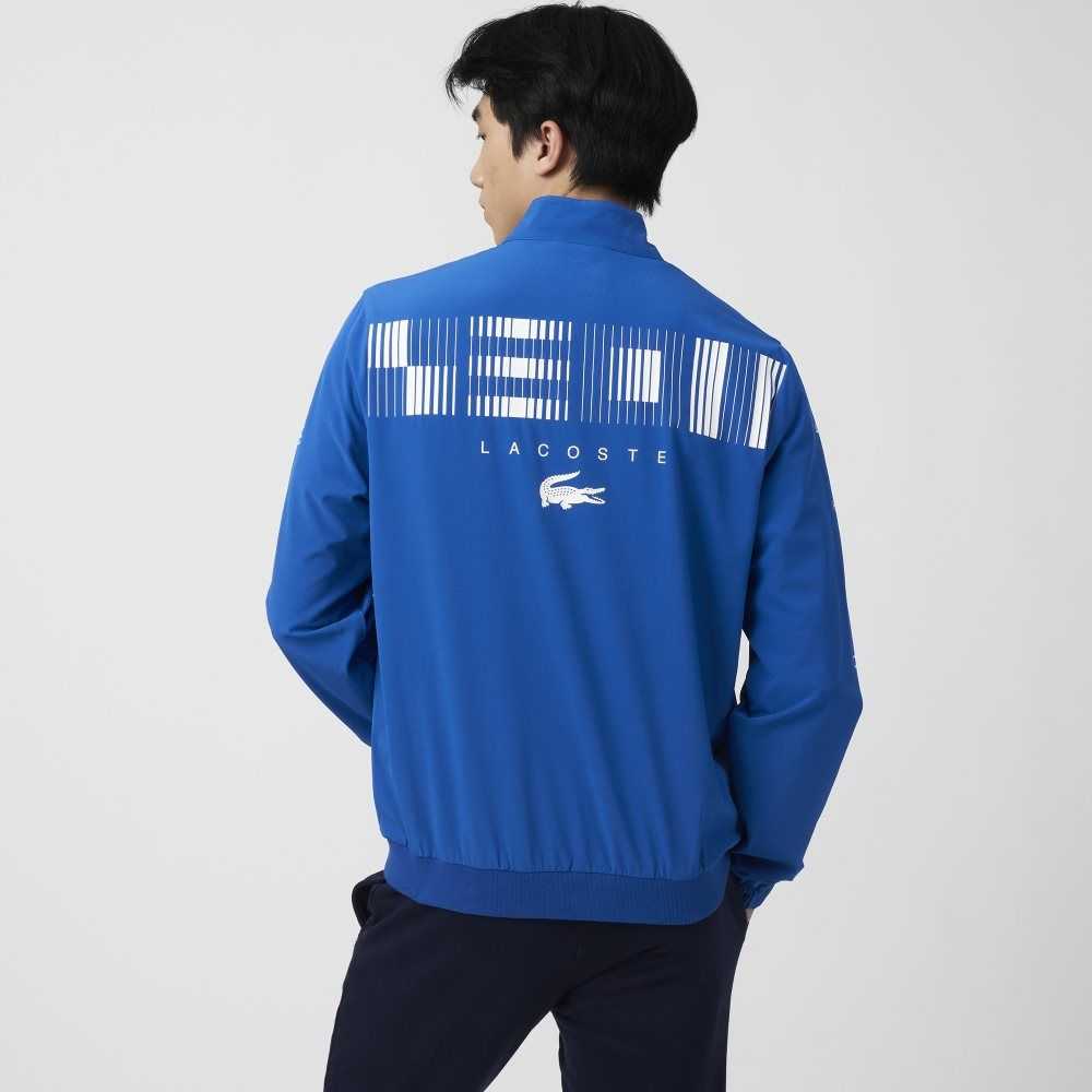 Lacoste SPORT x Novak Djokovic Track Jacket Blue / White | LRP-725460