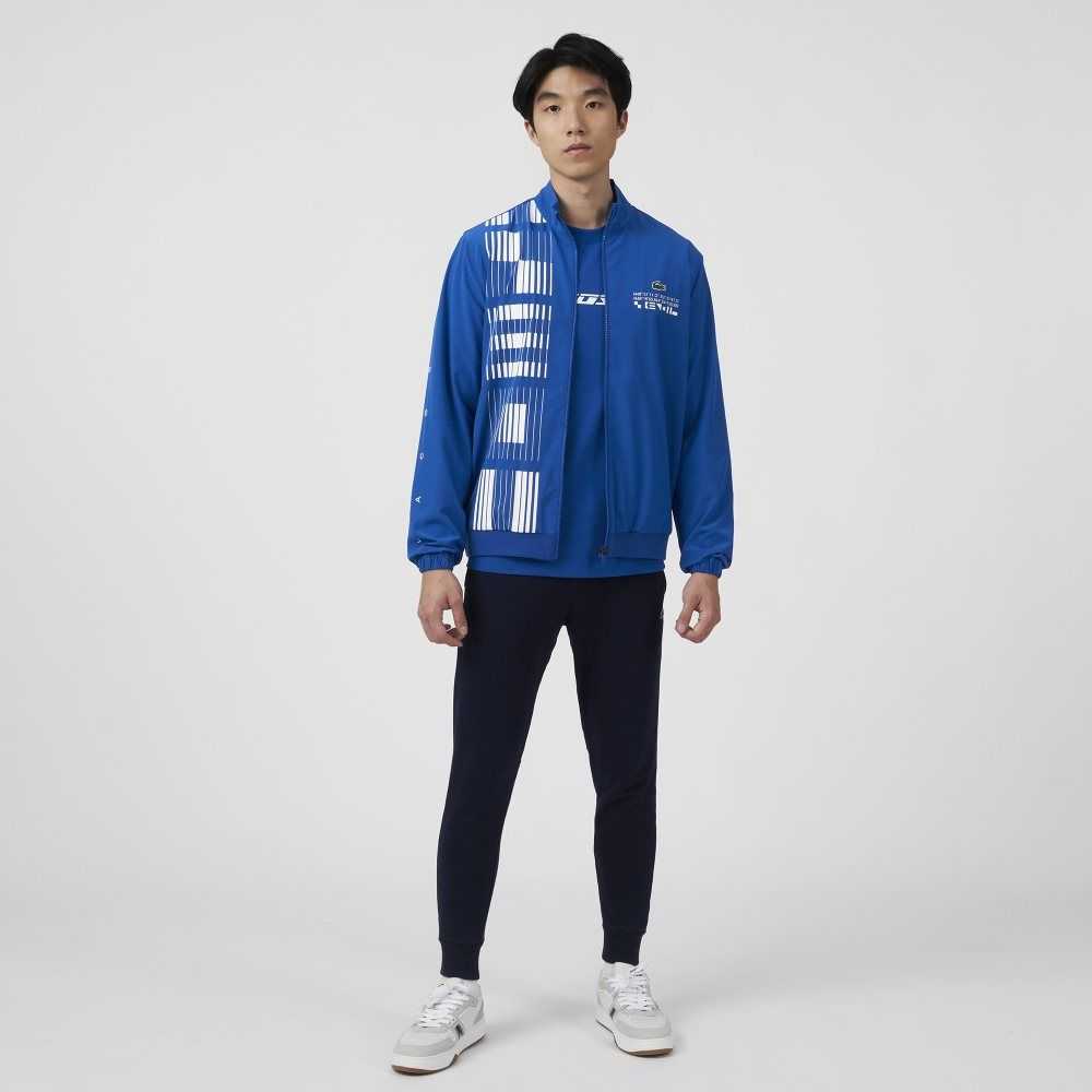 Lacoste SPORT x Novak Djokovic Track Jacket Blue / White | LRP-725460